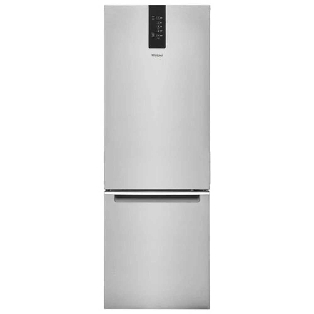 Réfrigérateur à congélateur inférieur de 12,7 pi³ de 24 po de Whirlpool (WRB543CMJZ) - Inox