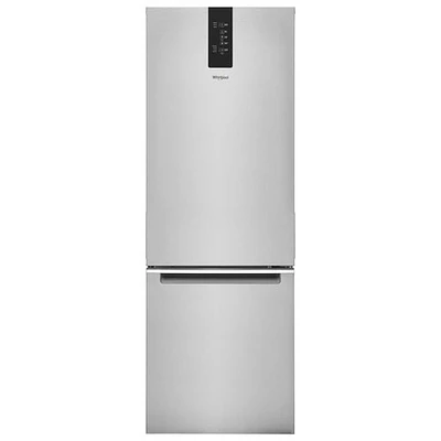 Réfrigérateur à congélateur inférieur de 12,7 pi³ de 24 po de Whirlpool (WRB543CMJZ) - Inox