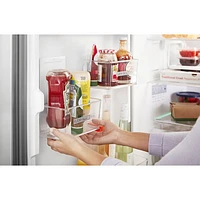 Réfrigérateur à congélateur inférieur de 12,7 pi³ de 24 po de Whirlpool (WRB543CMJZ) - Inox