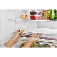 Réfrigérateur à congélateur inférieur de 12,7 pi³ de 24 po de Whirlpool (WRB543CMJZ) - Inox