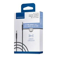 Câble audio 3,5 mm de 1,8 m (6 pi) d'Insignia