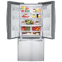 LG 30" 21.8 Cu. Ft. French Door Refrigerator with Water Dispenser (LRFWS2200S) - Stainless Steel