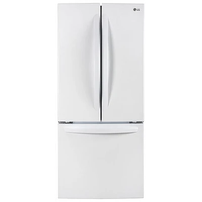 Réfrigérateur à deux portes de 21,8 pi³ et 30 po de LG (LRFNS2200W) - Blanc