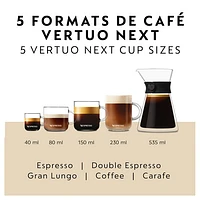Nespresso Vertuo Next Premium Coffee & Espresso Machine by Breville - Classic Black