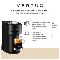 Nespresso Vertuo Next Premium Coffee & Espresso Machine by Breville - Classic Black