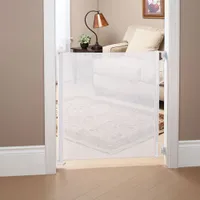 Bily Retractable Hardware Mounted Safety Gate - White