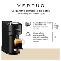 Nespresso Vertuo Next Premium Coffee & Espresso Machine by De'Longhi - Rose Gold
