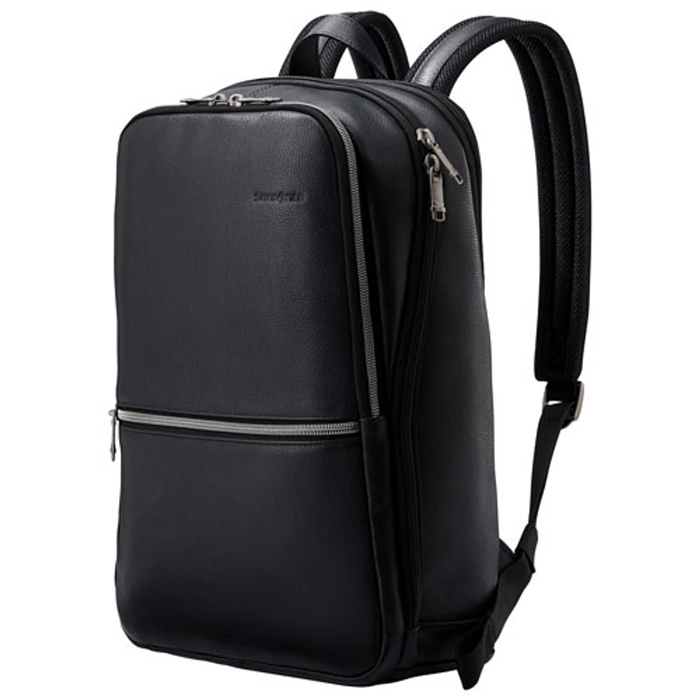 Samsonite Classic Leather 14.1" Laptop Commuter Backpack - Black