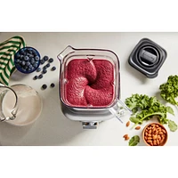KitchenAid 1.66L 1200-Watt Stand Blender with 16oz Personal Blending Jar - Contour Silver