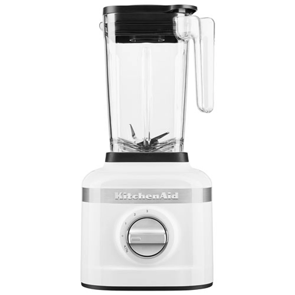 Mélangeur de 1,42 l et 650 W K150 de KitchenAid avec contenants personnels de 2,16 oz - Blanc