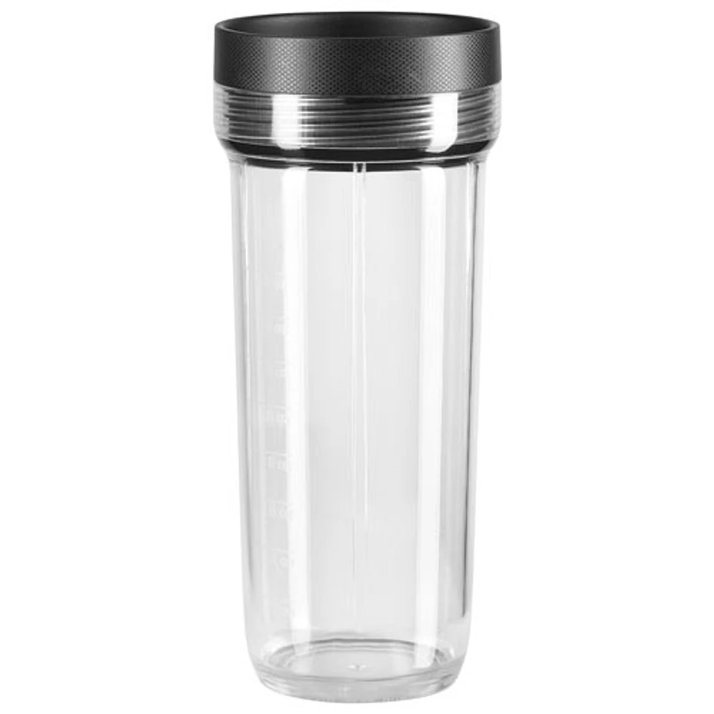 Mélangeur de 1,42 l et 650 W K150 de KitchenAid avec contenants personnels de 2,16 oz - Blanc