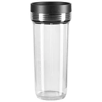 Mélangeur de 1,42 l et 650 W K150 de KitchenAid avec contenants personnels de 2,16 oz - Blanc