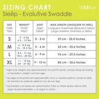 bbluv 3-In-1 Convertible Swaddle - 0-3 Months - Grey