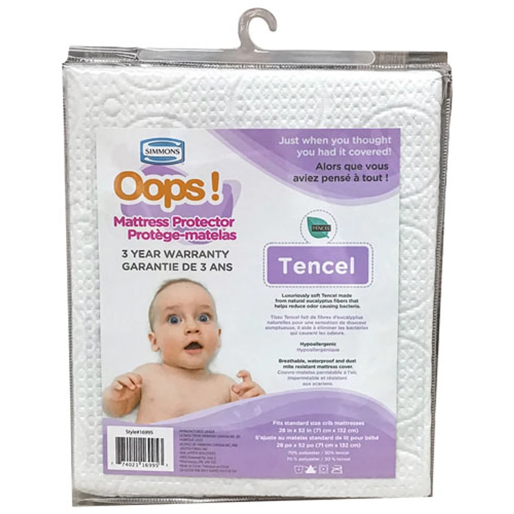 Protège-matelas en Tencel Oops! pour lit de bébé de Simmons
