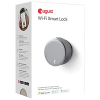 August Wi-Fi Smart Lock (4th Generation) - Silver