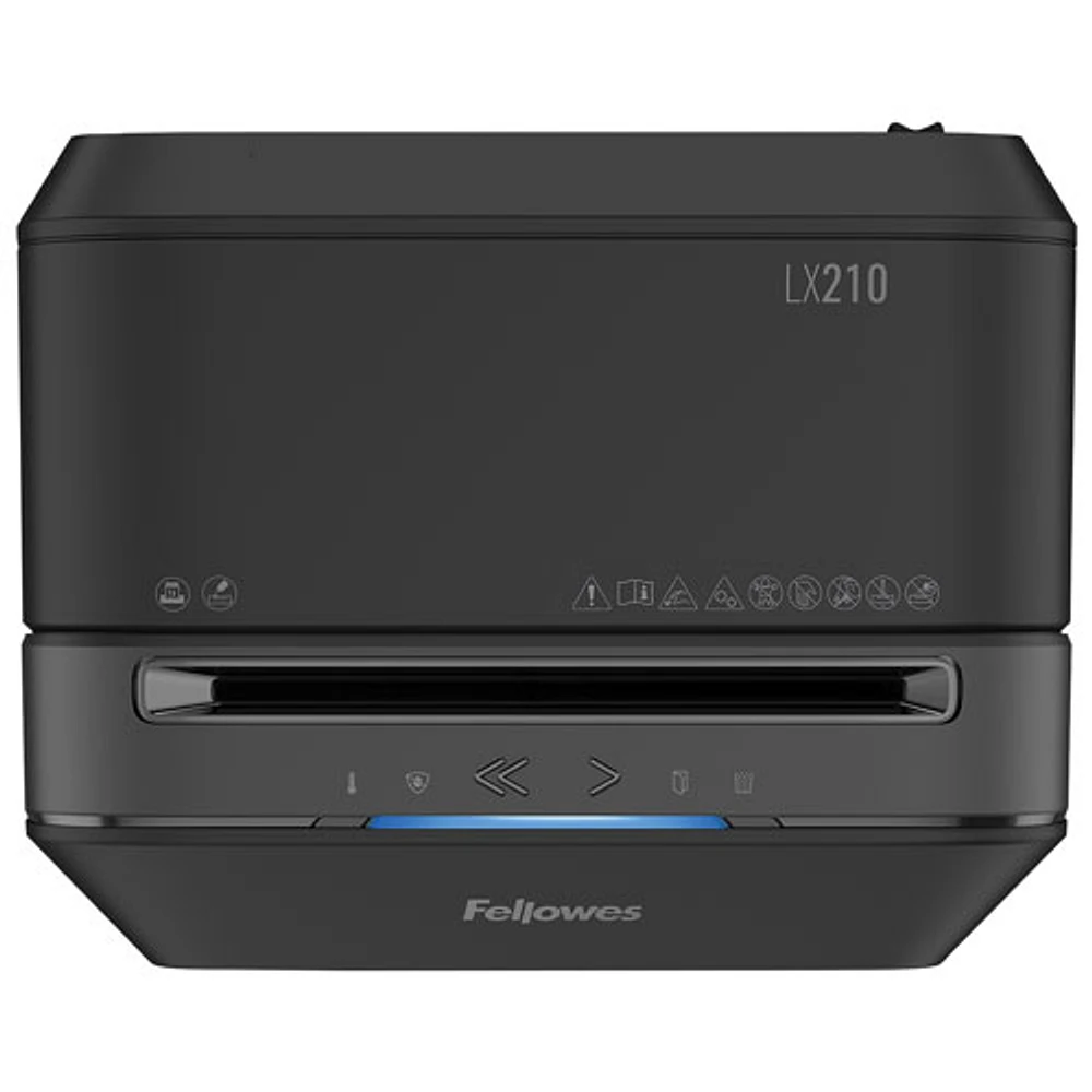 Déchiqueteuse à coupe micro de 16 feuilles de Fellowes (LX210) - Noir