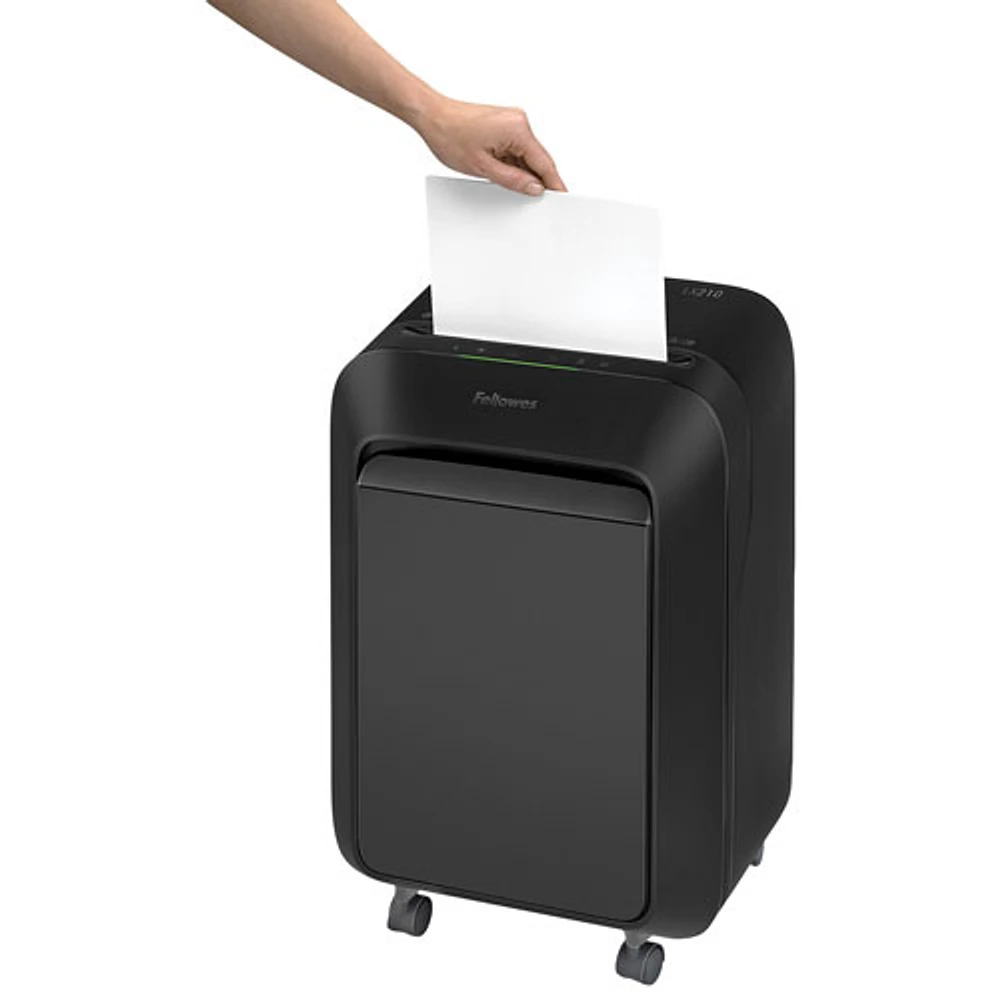 Déchiqueteuse à coupe micro de 16 feuilles de Fellowes (LX210) - Noir