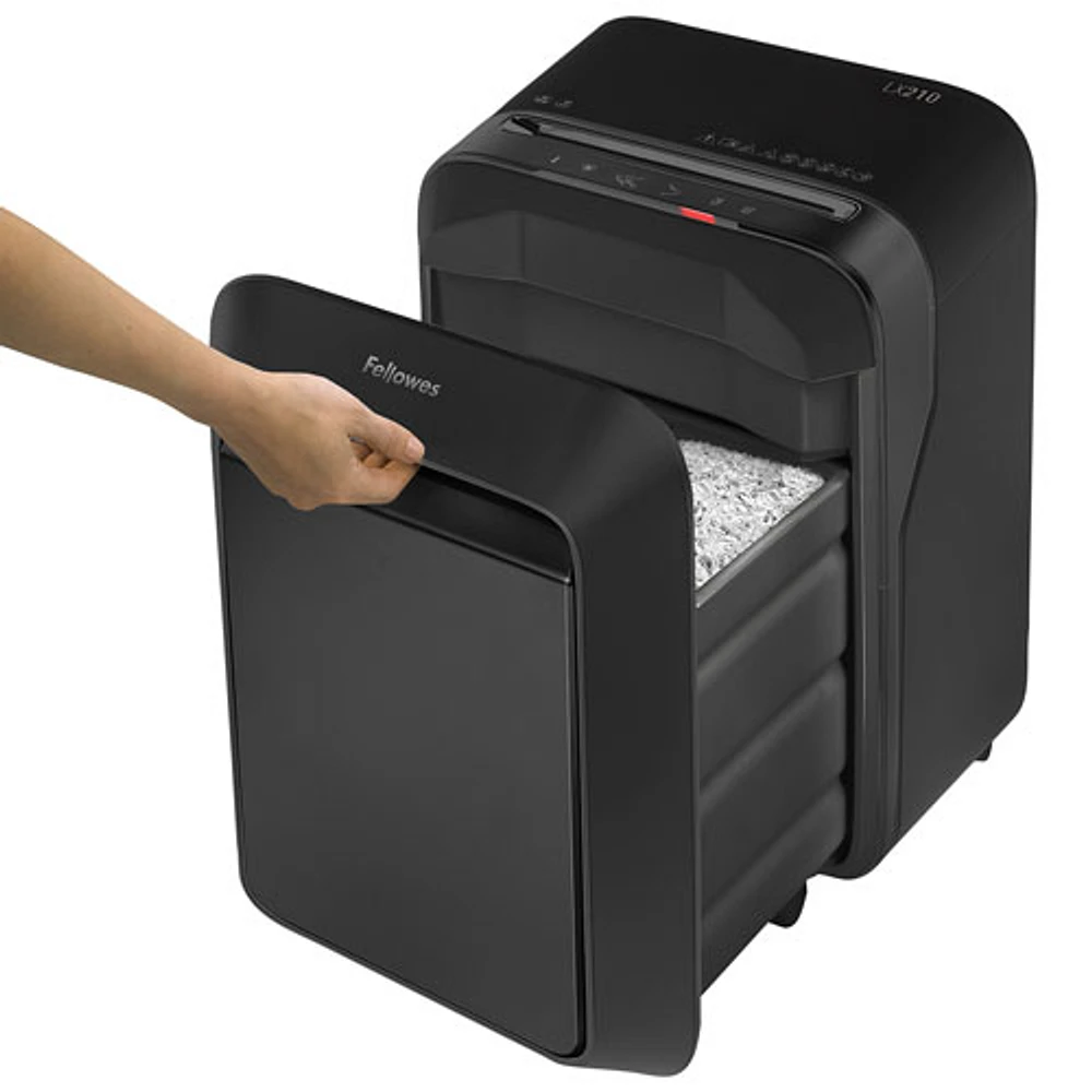 Déchiqueteuse à coupe micro de 16 feuilles de Fellowes (LX210) - Noir