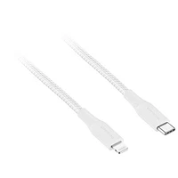 Insignia Apple MFi Certified 1.8m (6 ft.) Braided Lightning to USB-C Cable - Moon Grey - Only at Best Buy