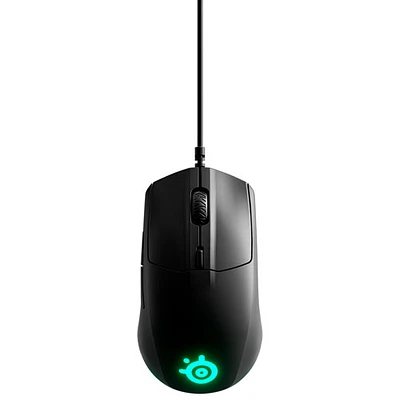 Souris de jeu optique de 8500 ppp Rival 3 de SteelSeries - Noir