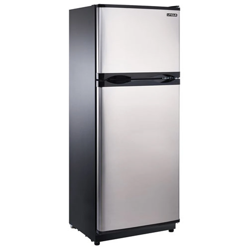 Réfrigérateur solaire à congélateur supérieur 24 po 10,3 pi³ d'Unique (UGP-290L S/S) - Acier inox
