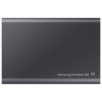 Samsung T7 1TB USB 3.2 External Solid State Drive (MU-PC1T0T/AM) - Grey - English