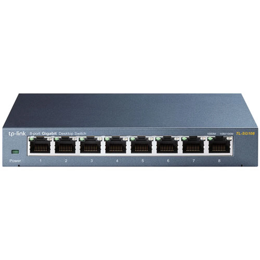 Commutateur de bureau 10/100/1000 Mb/s à 8 ports de TP-Link (TL-SG108)