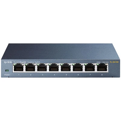 Commutateur de bureau 10/100/1000 Mb/s à 8 ports de TP-Link (TL-SG108)
