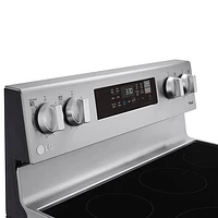 LG 30" 6.3 Cu. Ft. Fan Convection 5-Element Electric Air Fry Range (LREL6323S) - Stainless Steel