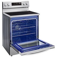 LG 30" 6.3 Cu. Ft. Fan Convection 5-Element Electric Air Fry Range (LREL6323S) - Stainless Steel