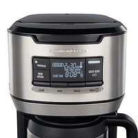 Hamilton Beach Programmable Drip Coffee Maker - 12-Cup - Black/Stainless Steel