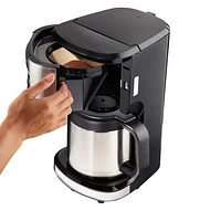 Hamilton Beach Programmable Drip Coffee Maker - 12-Cup - Black/Stainless Steel