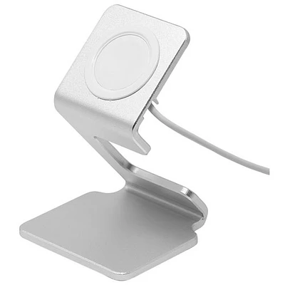 Support de chargement sans fil Tek Martin pour Apple Watch (bb.tm.ad2.ss) - Blanc/Argenté