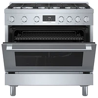 Bosch 36" 3.5 Cu. Ft. True Convection 6-Burner Freestanding Gas Range (HGS8655UC) - Stainless