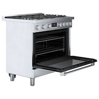 Bosch 36" 3.5 Cu. Ft. True Convection 6-Burner Freestanding Gas Range (HGS8655UC) - Stainless