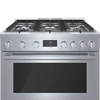 Bosch 36" 3.5 Cu. Ft. True Convection 6-Burner Freestanding Gas Range (HGS8655UC) - Stainless