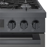 Bosch 30" 3.7 Cu. Ft. True Convection 5-Burner Freestanding Gas Range (HGS8045UC) - Black Stainless