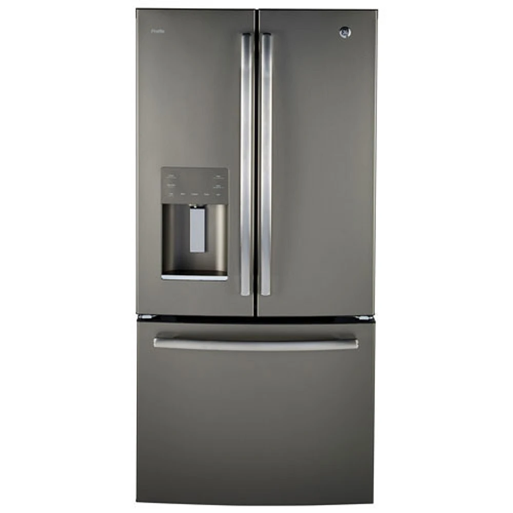 GE Profile 33" 23.8 Cu. Ft. French Door Refrigerator (PFE24HMLKES) -Slate -Open Box -Perfect Condition