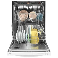 Lave-vaisselle encastrable 24 po 47 dB avec troisième panier de Whirlpool (WDT750SAKW) - Blanc