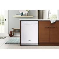 Lave-vaisselle encastrable 24 po 47 dB avec troisième panier de Whirlpool (WDT750SAKW) - Blanc