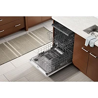 Lave-vaisselle encastrable 24 po 47 dB avec troisième panier de Whirlpool (WDT750SAKW) - Blanc