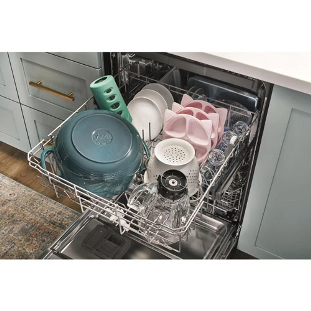 Lave-vaisselle encastrable 24 po 47 dB avec troisième panier de Whirlpool (WDTA50SAKZ) - Inox