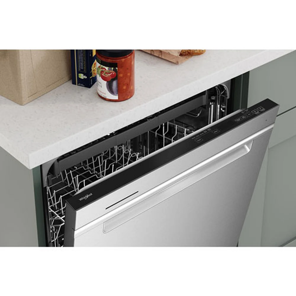Lave-vaisselle encastrable 24 po 47 dB avec troisième panier de Whirlpool (WDTA50SAKZ) - Inox