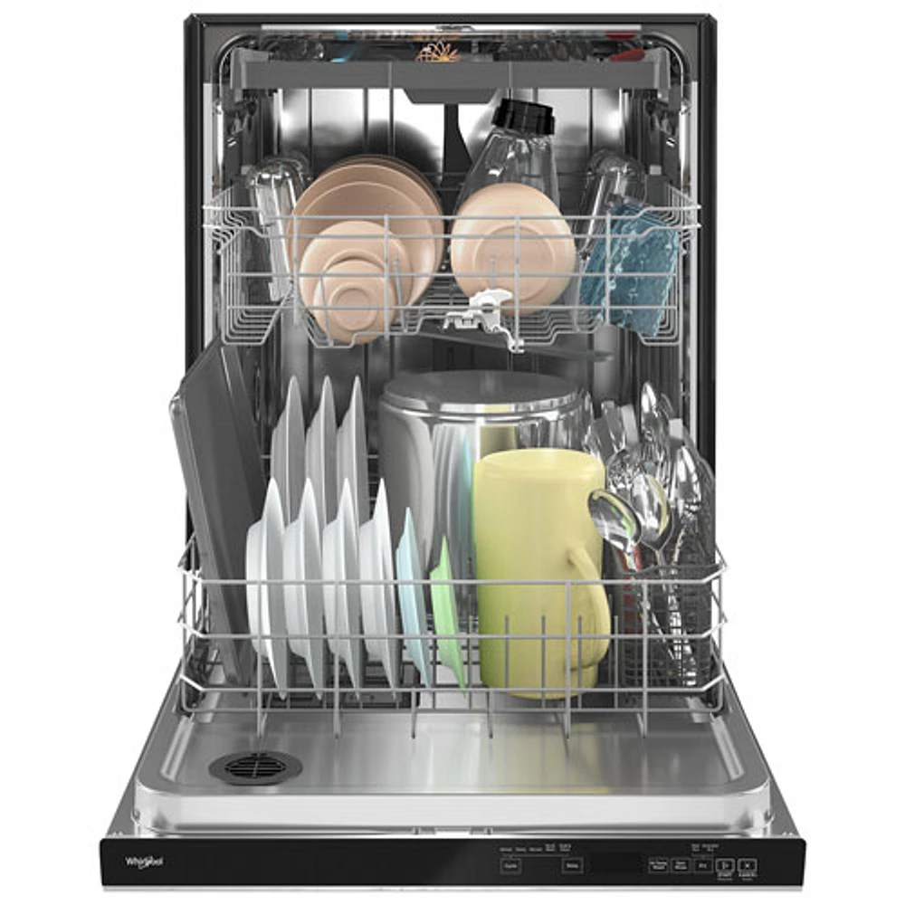 Lave-vaisselle encastrable 24 po 47 dB avec troisième panier de Whirlpool (WDTA50SAKZ) - Inox