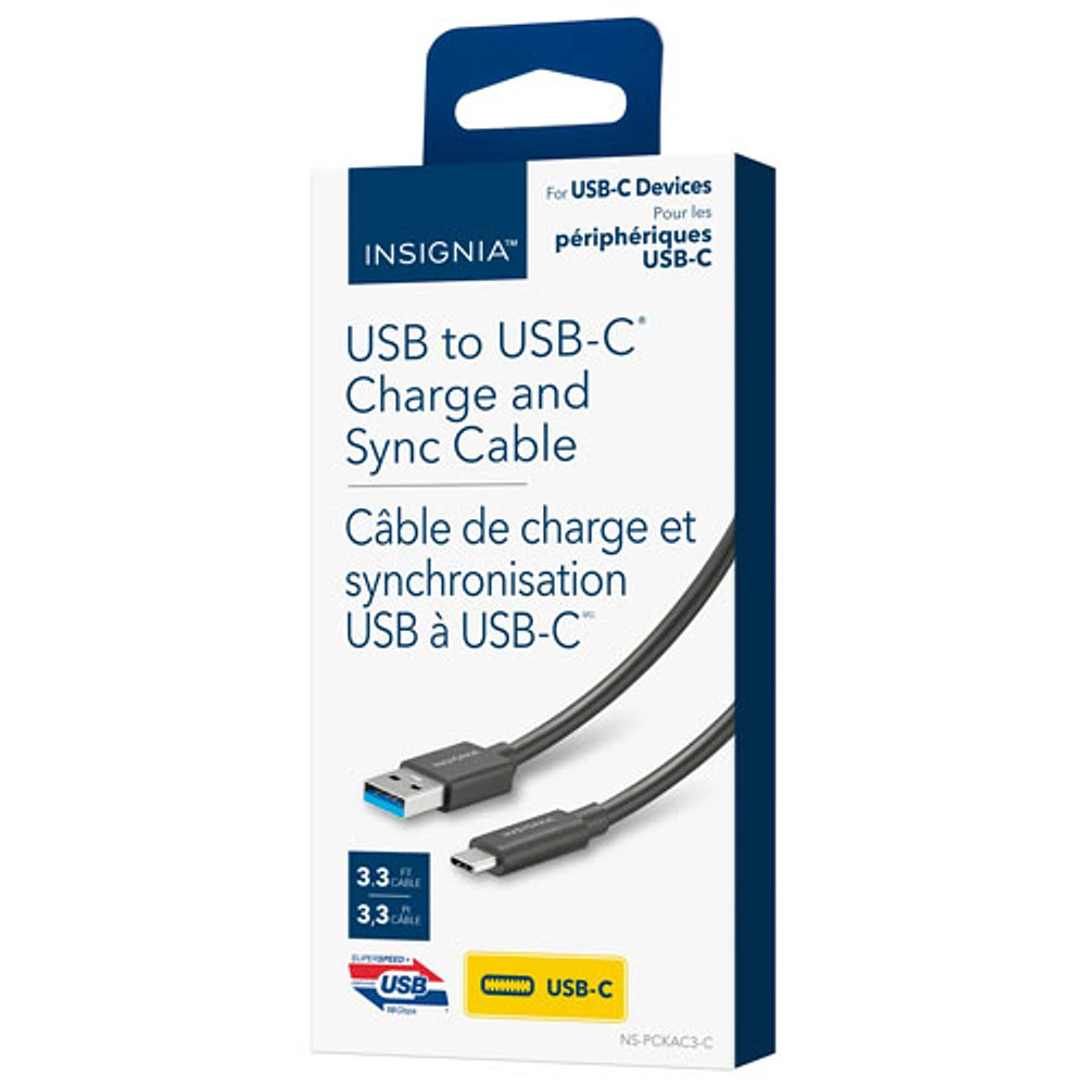 Câble USB-A/USB-C 3.2 (2e gén) de 1 m (3,3 pi) avec vitesse de 10 Gb/s d'Insignia - Exclusivité Best Buy