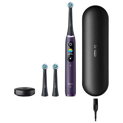 Brosse à dents électrique intelligente iO de série 8 d'Oral-B (iO M8.3B2.2B) - Violet amétrine