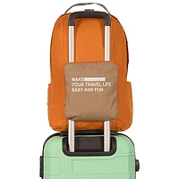 Nicci Foldable Travel Backpack - Rose Red