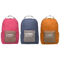 Nicci Foldable Travel Backpack - Rose Red