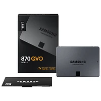 Disque SSD interne SATA III 870 QVO de 8 To de Samsung (MZ-77Q8T0B/AM)