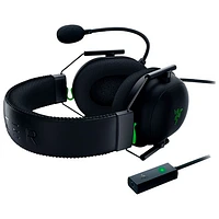 Razer BlackShark V2 Gaming Headset with Microphone & USB Sound Card - Black/Green